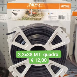 Bobina filo STIHL 3,3 x 38 mt quadro 00009302645